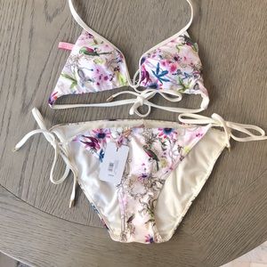 NWT Ted Baker Passion Flower Bikini Bottom size 1